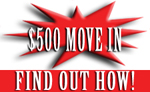 $500 Move In  - Find Out How